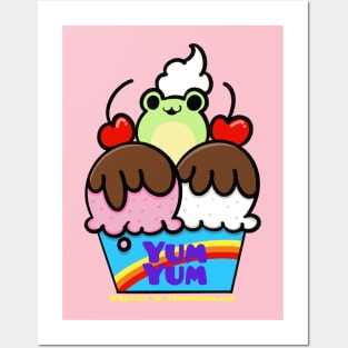 Froggy Sundae Posters and Art